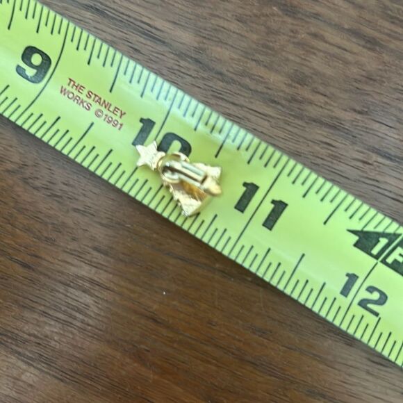 Christmas tree clip on earrings - Picture 4 of 4